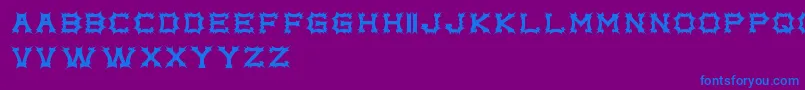 ComplexBrujaFreePromo Font – Blue Fonts on Purple Background