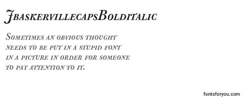 JbaskervillecapsBolditalic Font