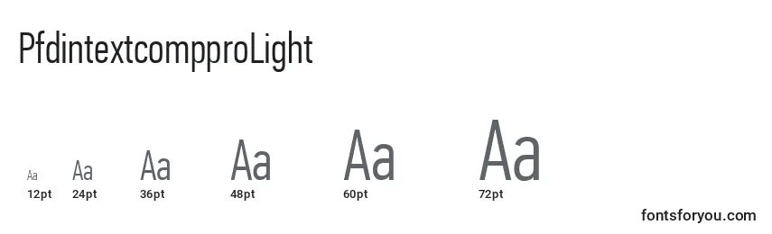 PfdintextcompproLight Font Sizes