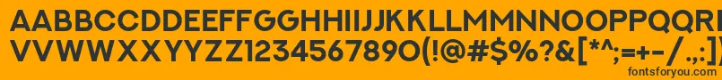 NextArtBold Font – Black Fonts on Orange Background