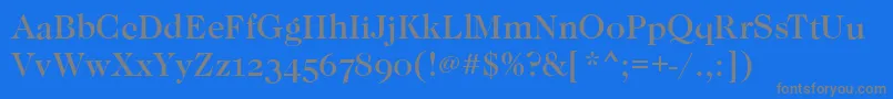 More about CaslonOsfMediumRegular Font CaslonOsfMediumRegular Font – Gray Fonts on Blue Background