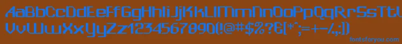 WedgiesskBold Font – Blue Fonts on Brown Background