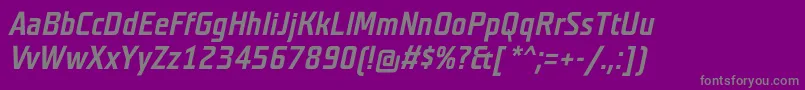 TeutonmagerBolditalicフォントについての詳細 フォントTeutonmagerBolditalic – 紫の背景に灰色の文字