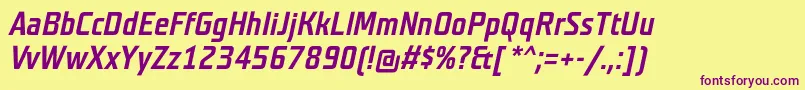 More about TeutonmagerBolditalic Font TeutonmagerBolditalic Font – Purple Fonts on Yellow Background