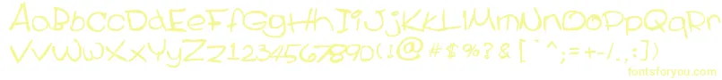 Шрифт Cecile – жёлтые шрифты