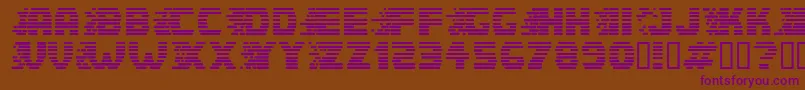 Speerg Font – Purple Fonts on Brown Background