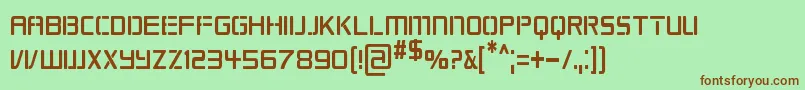 Repkcn Font – Brown Fonts on Green Background