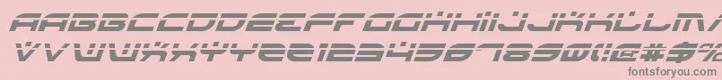 Police BattlefieldLaserItalic – polices grises sur fond rose