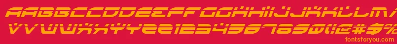 fuente BattlefieldLaserItalic – Fuentes Naranjas Sobre Fondo Rojo