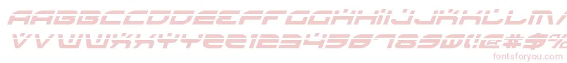 フォントBattlefieldLaserItalic – 白い背景にピンクのフォント