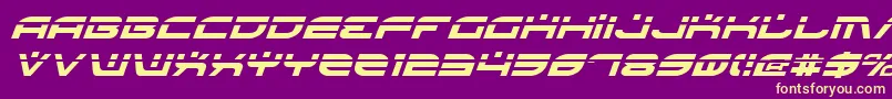 fuente BattlefieldLaserItalic – Fuentes Amarillas Sobre Fondo Morado