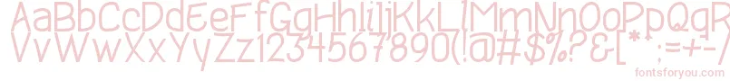 Ponderatta Font – Pink Fonts on White Background