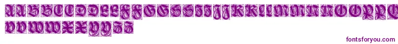 Ehmckeschwabacher Font – Purple Fonts on White Background