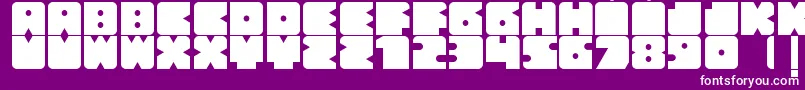 Bloquer Font – White Fonts on Purple Background