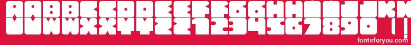 Bloquer Font – White Fonts on Red Background