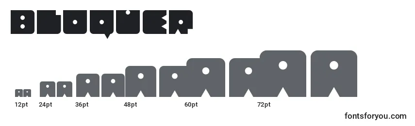 Bloquer Font Sizes