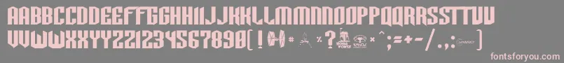 Tiewing Font – Pink Fonts on Gray Background