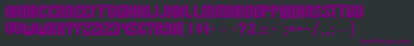 Шрифт Tiewing – фиолетовые шрифты на чёрном фоне