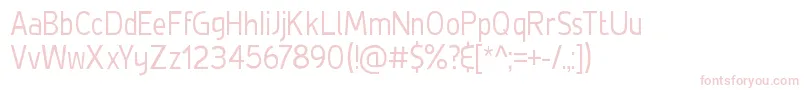 DeLuxeLightCondensed Font – Pink Fonts on White Background