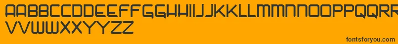 Nadir Font – Black Fonts on Orange Background