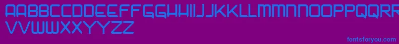 Nadir Font – Blue Fonts on Purple Background
