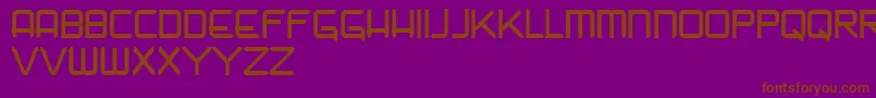 Nadir-fontti – ruskeat fontit violetilla taustalla