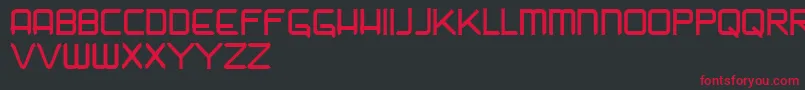 Nadir Font – Red Fonts on Black Background