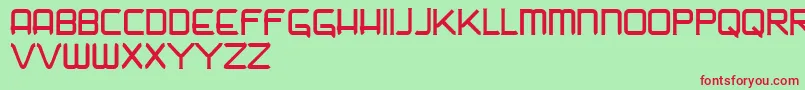 Nadir Font – Red Fonts on Green Background
