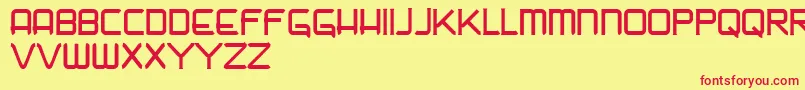 Nadir Font – Red Fonts on Yellow Background