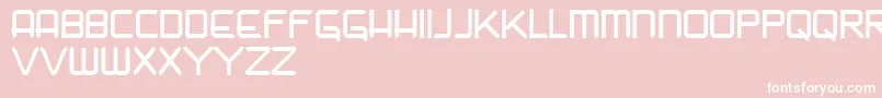 Nadir Font – White Fonts on Pink Background
