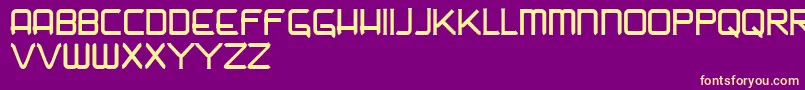 Nadir Font – Yellow Fonts on Purple Background