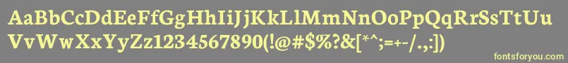 NeutonBold Font – Yellow Fonts on Gray Background