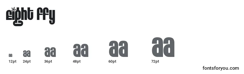 Eight ffy Font Sizes