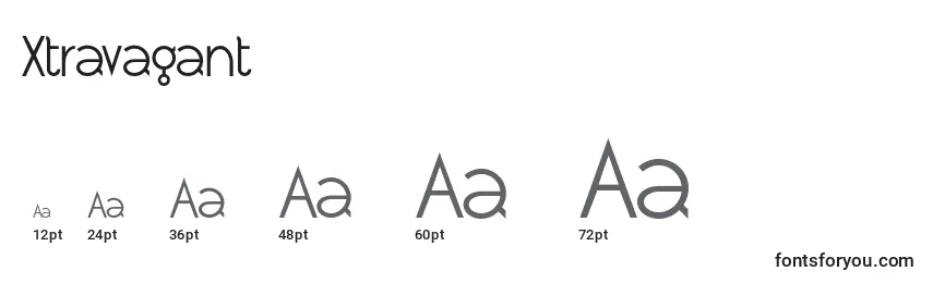 Xtravagant Font Sizes