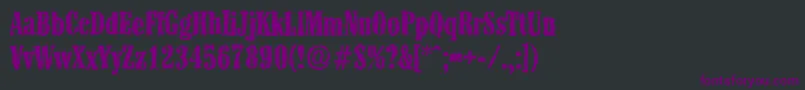 ColonelrandomBold Font – Purple Fonts on Black Background