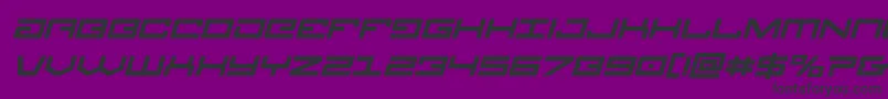 Fonte Legionboldital – fontes pretas em um fundo violeta