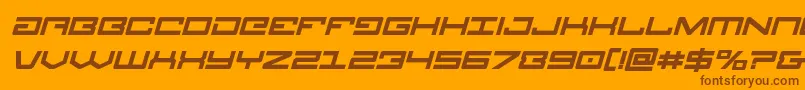 Legionboldital Font – Brown Fonts on Orange Background