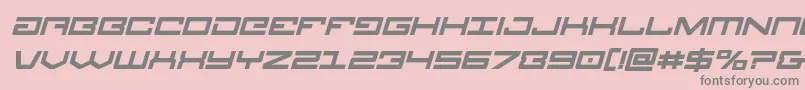 Legionboldital Font – Gray Fonts on Pink Background