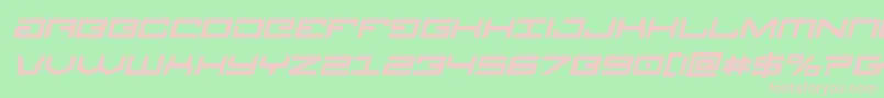 Legionboldital Font – Pink Fonts on Green Background