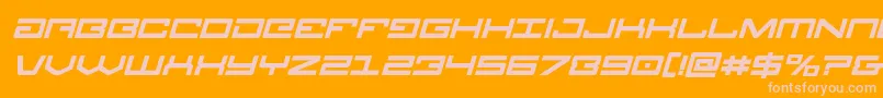 Legionboldital Font – Pink Fonts on Orange Background
