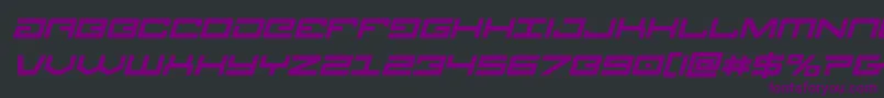 Legionboldital Font – Purple Fonts on Black Background