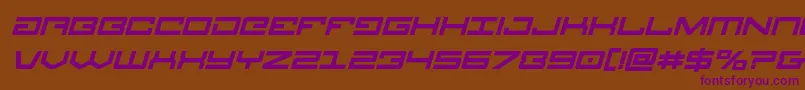 Legionboldital Font – Purple Fonts on Brown Background