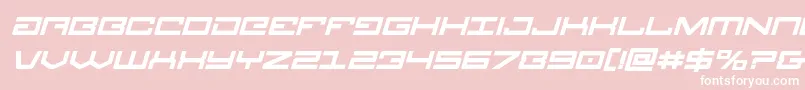 Legionboldital Font – White Fonts on Pink Background