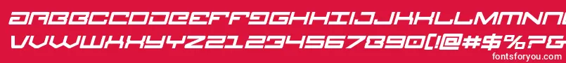 Legionboldital Font – White Fonts on Red Background
