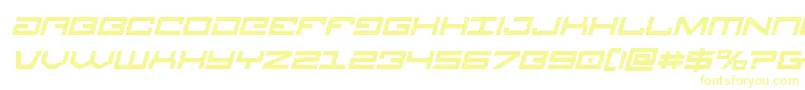 Legionboldital Font – Yellow Fonts on White Background