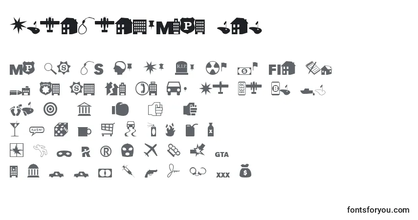 EsriCrimeAnalysis-fontti – aakkoset, numerot, erikoismerkit