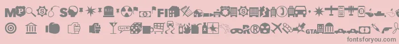 EsriCrimeAnalysis Font – Gray Fonts on Pink Background