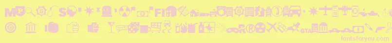 EsriCrimeAnalysis Font – Pink Fonts on Yellow Background