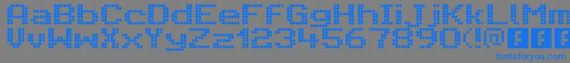 CitaroVoorEnkeleHoogteBreed Font – Blue Fonts on Gray Background