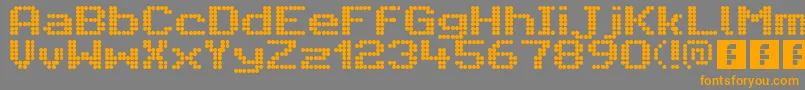CitaroVoorEnkeleHoogteBreed Font – Orange Fonts on Gray Background